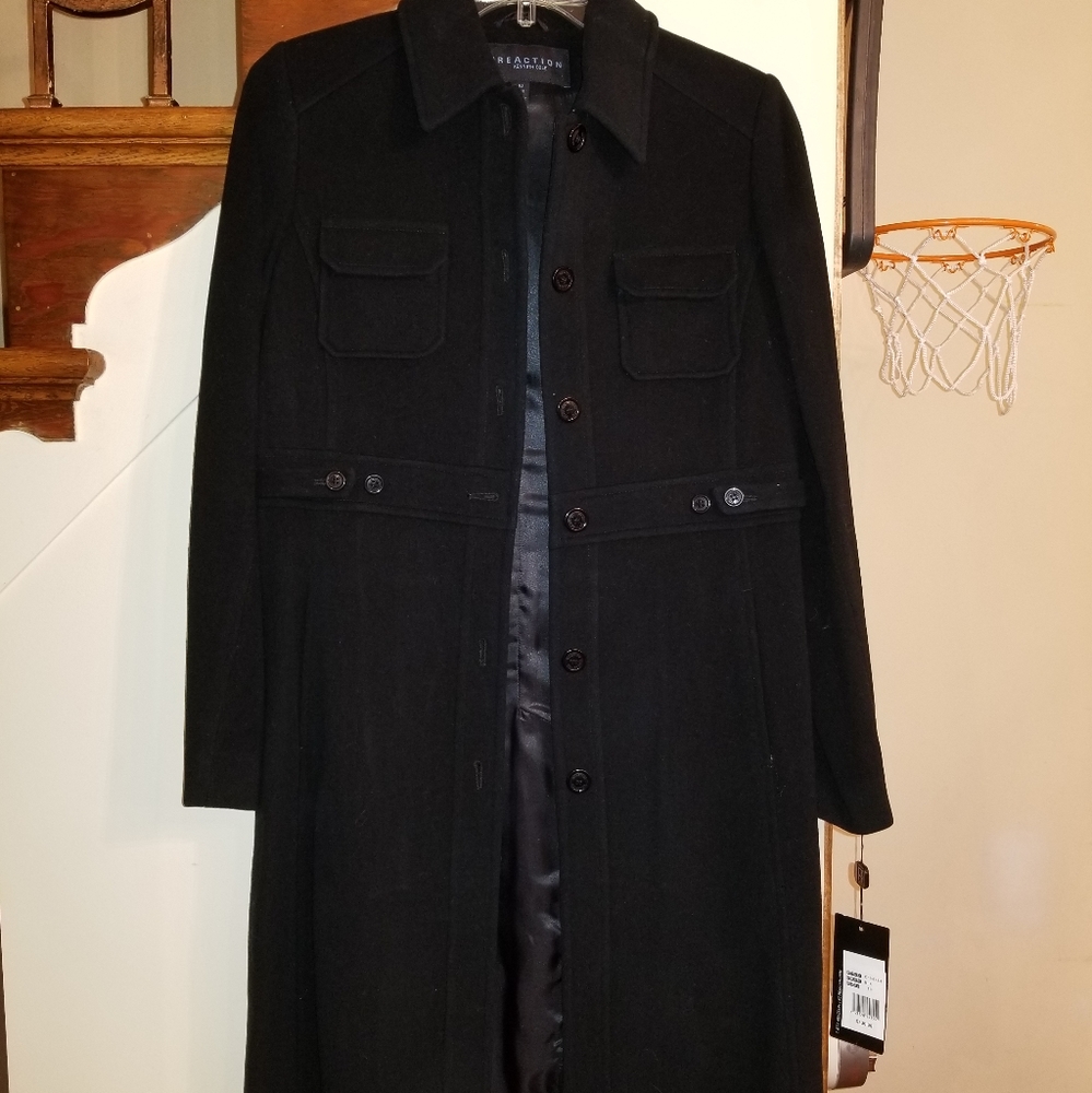 Woman's long winter dress coat